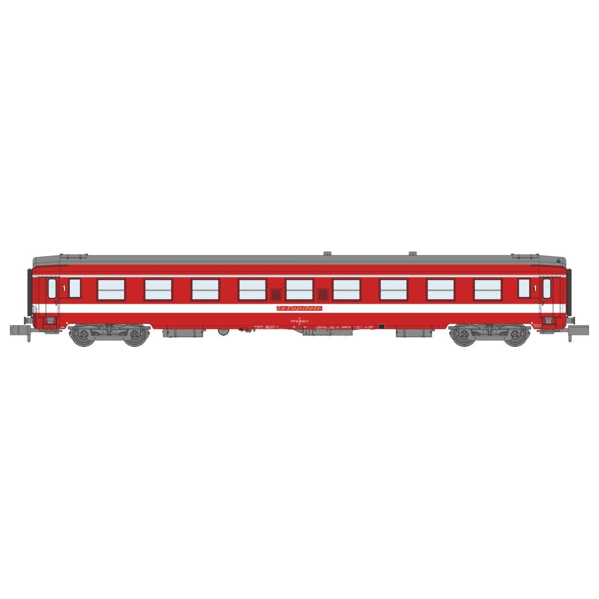 REE Modeles NW158 Voiture UIC A9, LE CAPITOLE, avec plaque, N - 1/160 Ree Modeles NW-158 - 3
