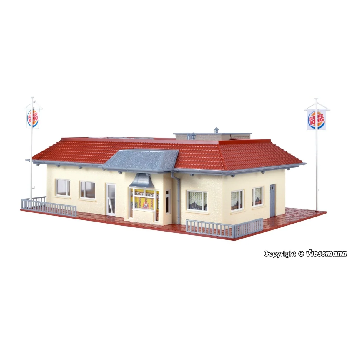 Vollmer 43632 Model Kit, Burger King Restaurant, Illuminated - Voll...