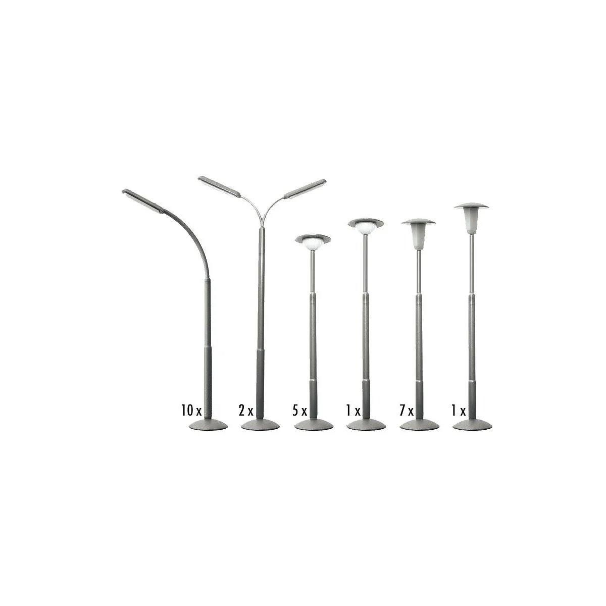 Faller 180538 Maquette, Kit de 26 lampadaires Faller Faller_180538 - 1 Faller 180538 Maquette, Kit de 26 lampadaires Faller Faller_180538 - 1