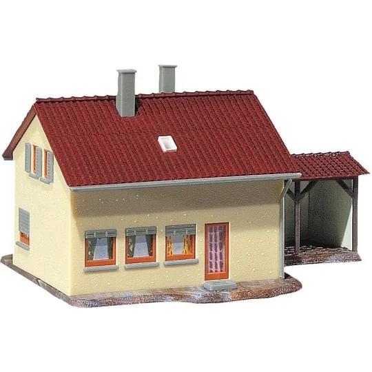 Faller_131358-Faller 131358 Model Kit, Settlers' House with Crop
