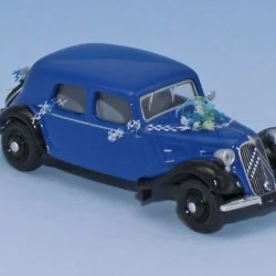 SAI 6176 Citroën Traction 11A 1935, bleu franc et noir, Voiture des Mariés Sai Sai_6176 - 1