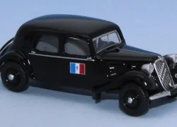 SAI 6171 Citroën Traction 11A 1935, black, French flag with Lorrain...