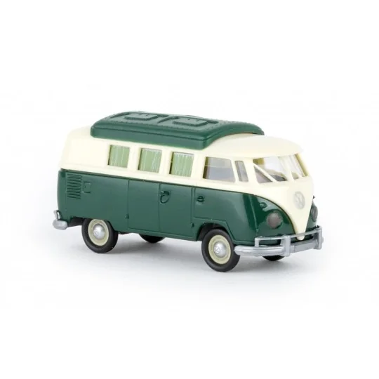 Sai_31603-Brekina 31603 Volkswagen Camping car T2, beige et vert