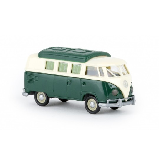 Sai_31603-Brekina 31603 Volkswagen Camping car T2, beige et vert