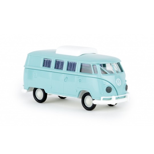Sai_31604-Brekina 31604 Volkswagen T2 camper van, with pop-up roof, pastel blue