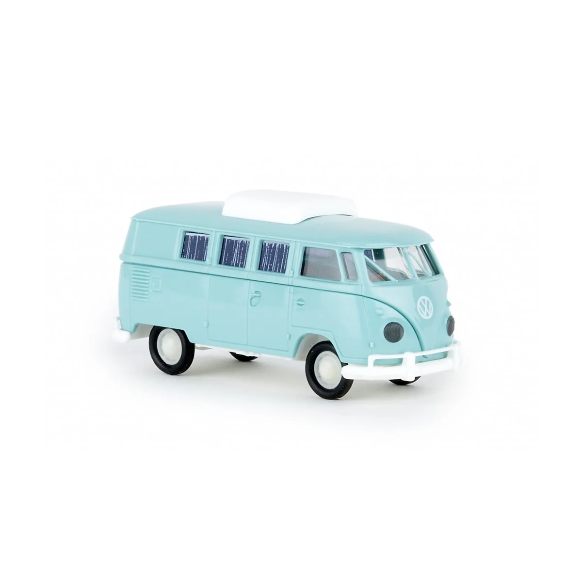 Brekina 31604 Volkswagen Camping car T2, avec toit relevable, bleu pastel Sai Sai_31604 - 1