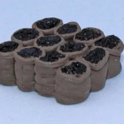 Sai 996 Set of 12 bags of charcoal (painted)