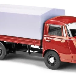 Busch 94211 Camion Goliath bâché rouge clair Busch véhicule Busch_94211 - 1
