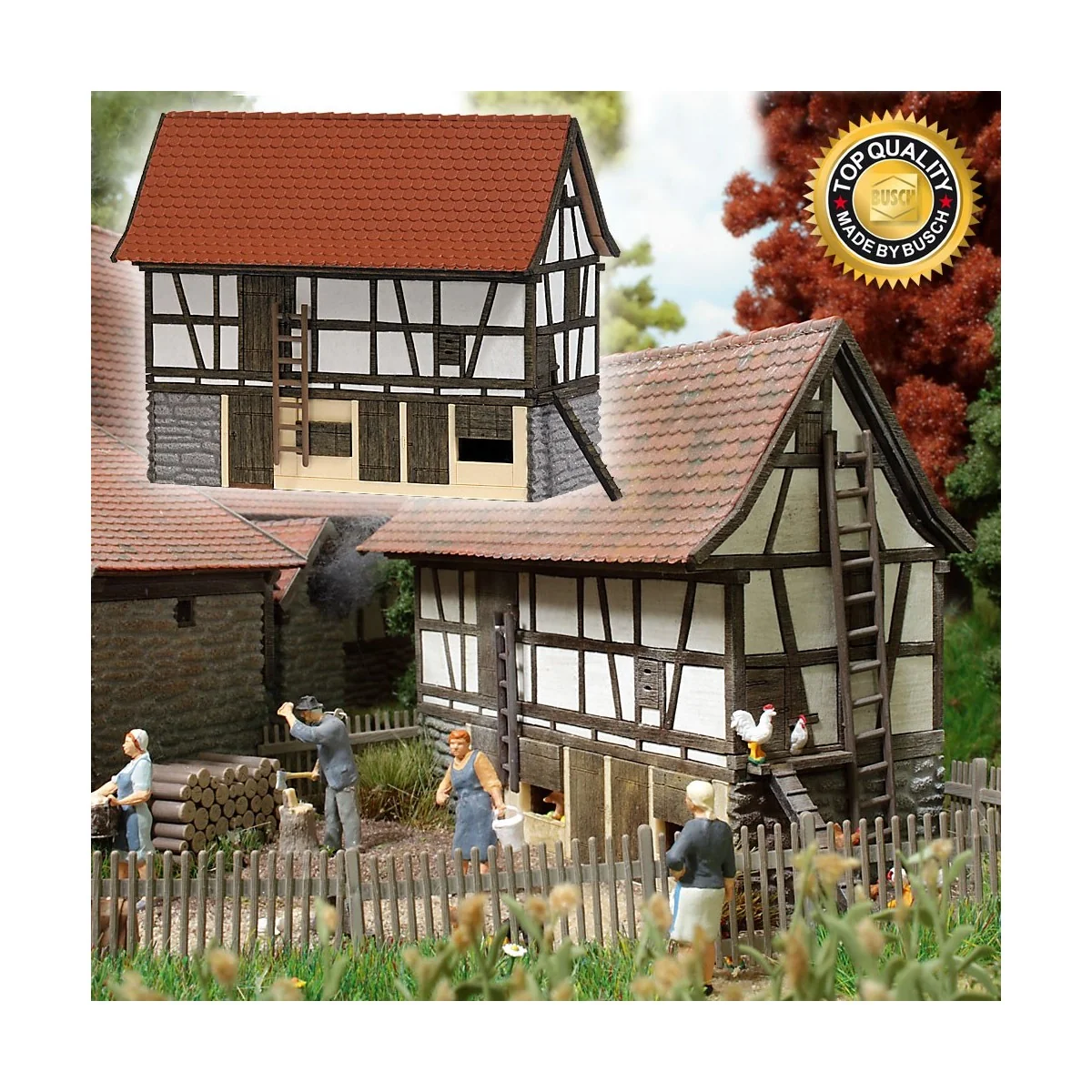 Busch 1515 Petite étable Busch Busch_1515 - 1