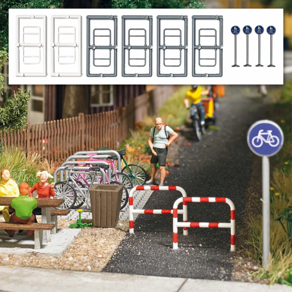 Busch 7095 Cycle Path Accessories