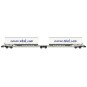 NW-179-REE Modeles NW179 Articulated Kangaroo Wagons type Sdggmrs AAE, 2 EKOL Logistic trailers