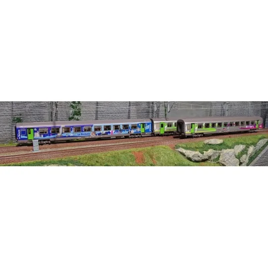 Lsm_41201-LS Models 41201 Set de 3 voitures B10+B11+B11, La Rochelle et Intercités