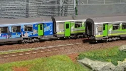 LS Models 41201 Set of 3 cars B10+B11+B11, La Rochelle and Intercités