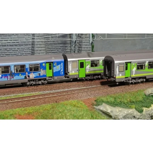 Lsm_41201-LS Models 41201 Set de 3 voitures B10+B11+B11, La Rochelle et Intercités