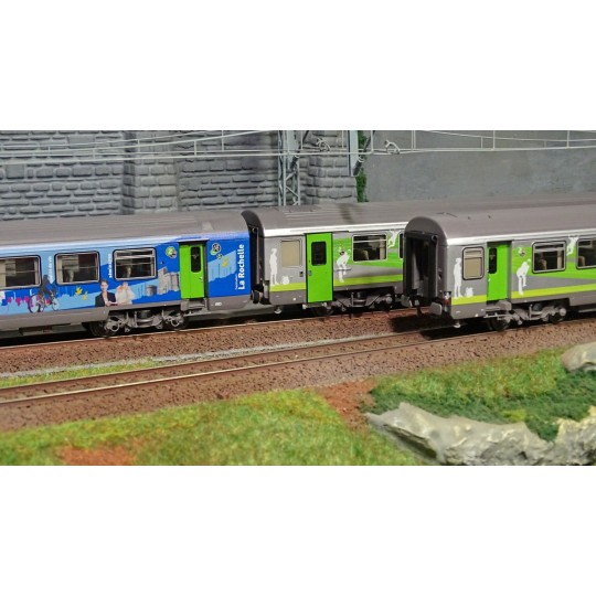 Lsm_41201-LS Models 41201 Set of 3 cars B10+B11+B11, La Rochelle and Intercités