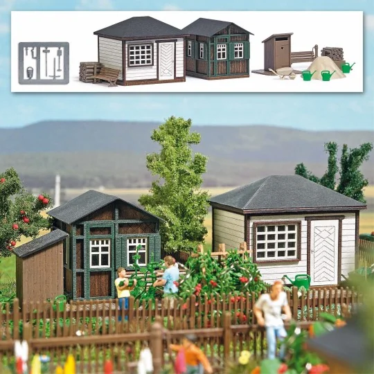 Busch 1616 Garden Shed Set 1 Busch_1616-Busch 1616 Garden Shed Set 1