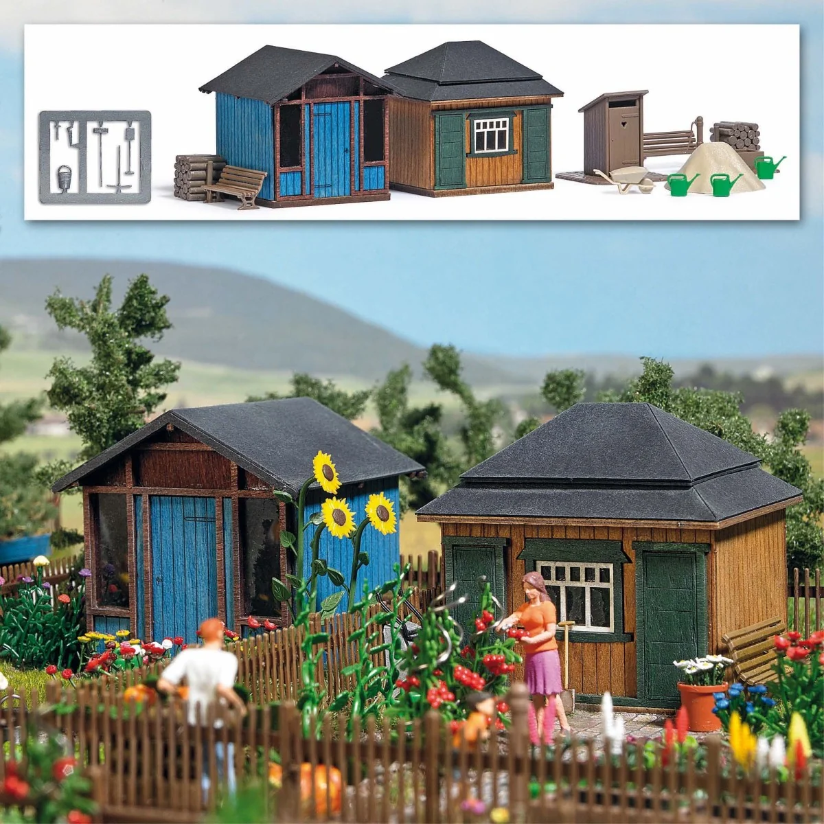 Busch 1617 Garden Shed Set 2 Busch 1617 Garden Shed Set 2