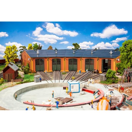 Faller_120281-Faller 120281 Maquette, Rotonde à locomotives au pas de 12°