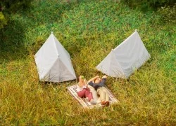 Faller 180987 Model Kit, 4 Tents