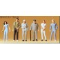 Preiser_14002-Preiser 14002 Figures, standing passers-by