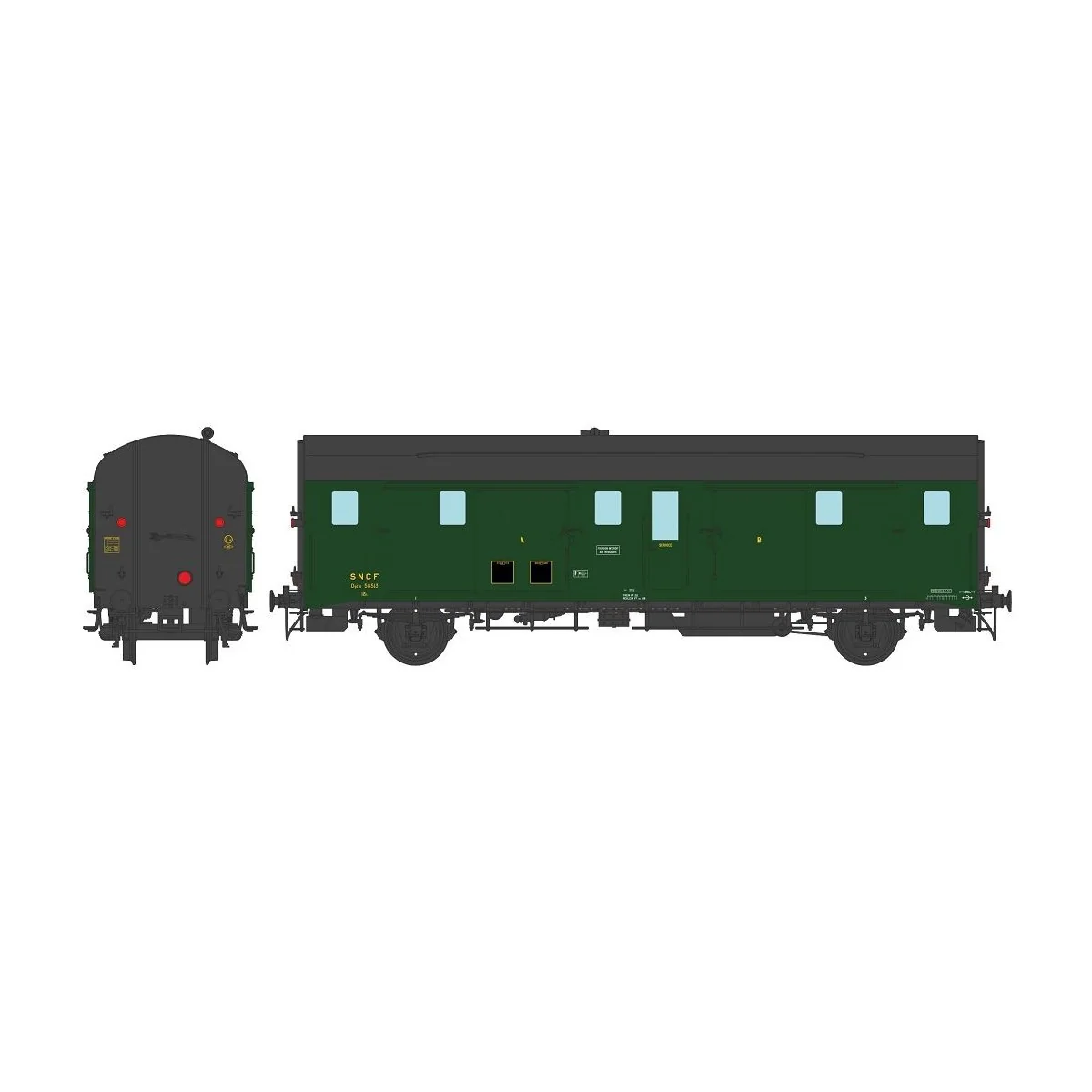 Ree Modeles VB336 Fourgon DEV 52, Porte Lanterne Ancien, SNCF, SUD-EST Ree Modeles VB-336 - 3