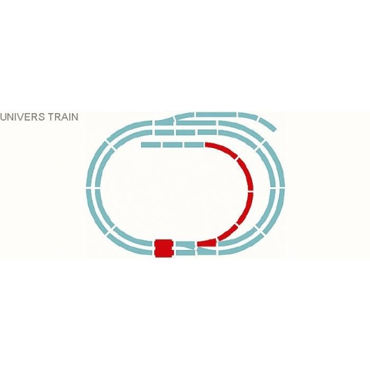 Jouef R 8224 Track Extension Set D - Jouef - R8224 R8224-Jouef R 8224 Track Extension Set D - R8224