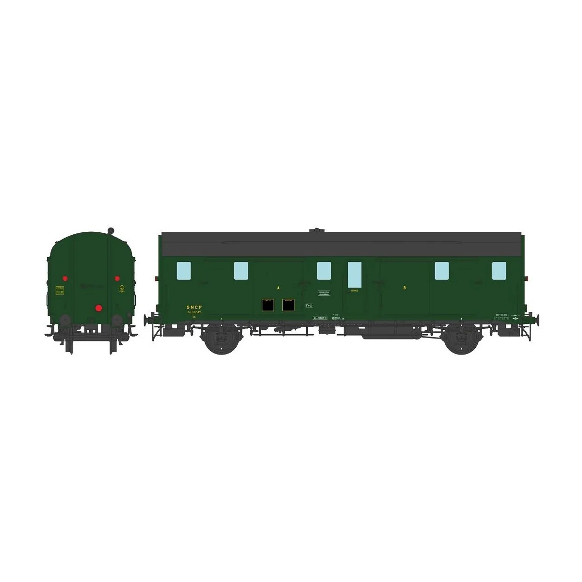Ree Modeles VB339 Van DEV 52, Modern Lantern Carrier, SNCF, SOUTH-EST Ree Modeles VB339 Van DEV 52, Modern Lantern Carrier, SNCF, SOUTH-EST