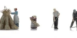 Artitec 5870075 Personnages, Moisson du blé à la faux (4x)