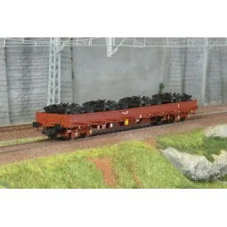 Jouef HJ6308 Flat wagon with sideboards, Res type, with bogies, SNC...