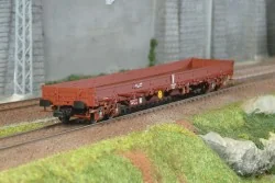 Jouef HJ6309 Wagon plat à ridelles Uas (ex Res) à bogies, SNCF Infra