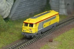 BB 67623 diesel locomotive, INFRA livery, NEVERS, N 1/160 - REE Mod...