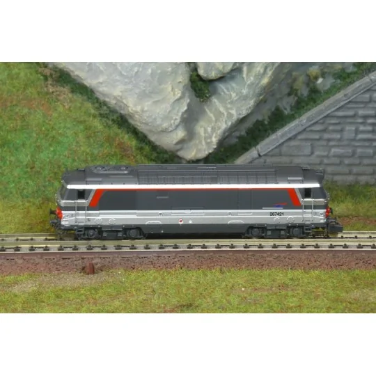 NW-338.S-BB 67421 diesel locomotive, MULTISERVICE livery, NEVERS, digital sound, N scale 1/160 - REE Modeles NW338S