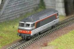 BB 67421 diesel locomotive, MULTISERVICE livery, NEVERS, N 1/160 - ...
