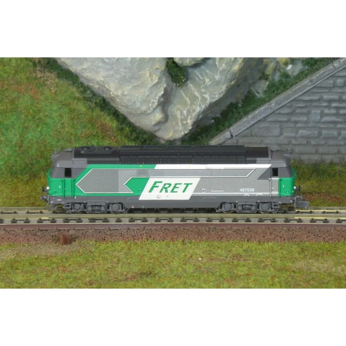 Locomotive diesel BB 67539, livrée FRET, NEVERS, N 1/160 - REE Mode...