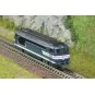 NW-334.S-BB 67465 diesel locomotive, blue livery with plates, CAEN, digital sound, N 1/160 - REE Modeles NW334S