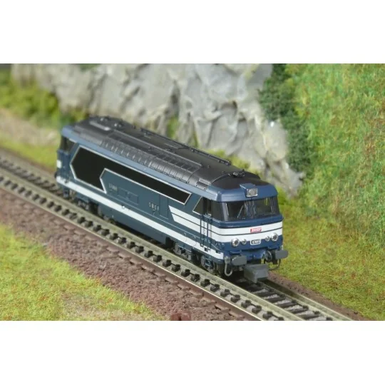 NW-334-Locomotive diesel BB 67465, livrée bleue à plaques, CAEN, N 1/160 - REE Modeles NW334
