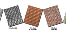 Metcalfe M0061 Model Kit, Roof Tiles