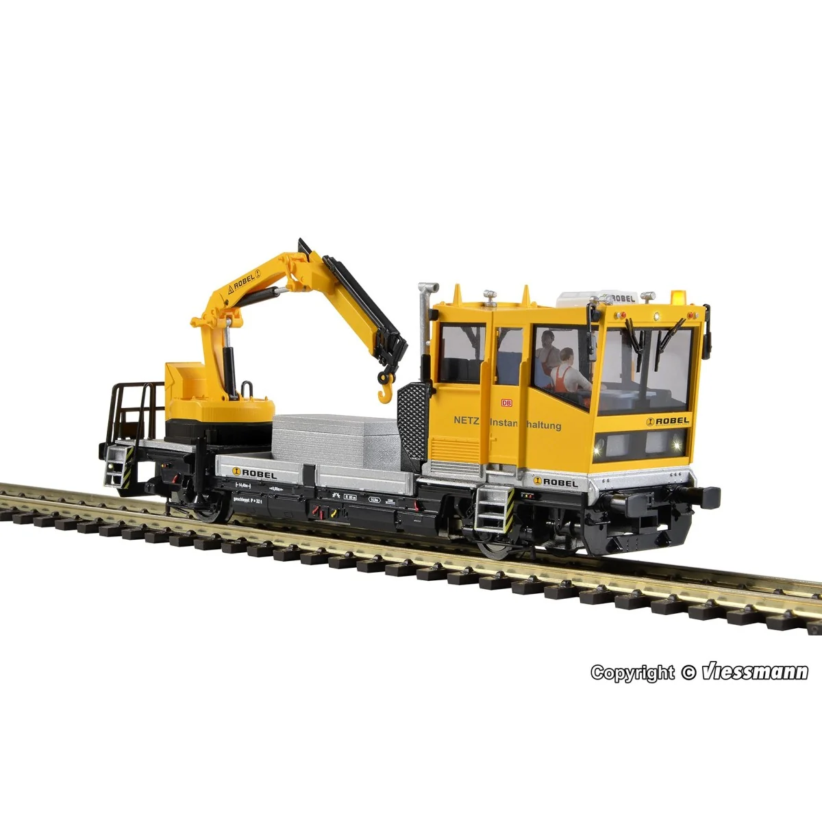 Viessmann 2620 Diesel Railcar, Robel 54.22 with motorized crane, di...