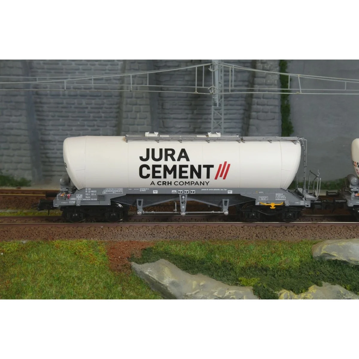 Roco 6600191 Set de 2 wagons silo, Jura Cement/Wascosa