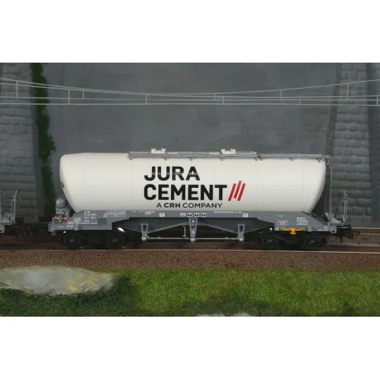Roco_6600191-Roco 6600191 Set of 2 silo wagons, Jura Cement/Wascosa