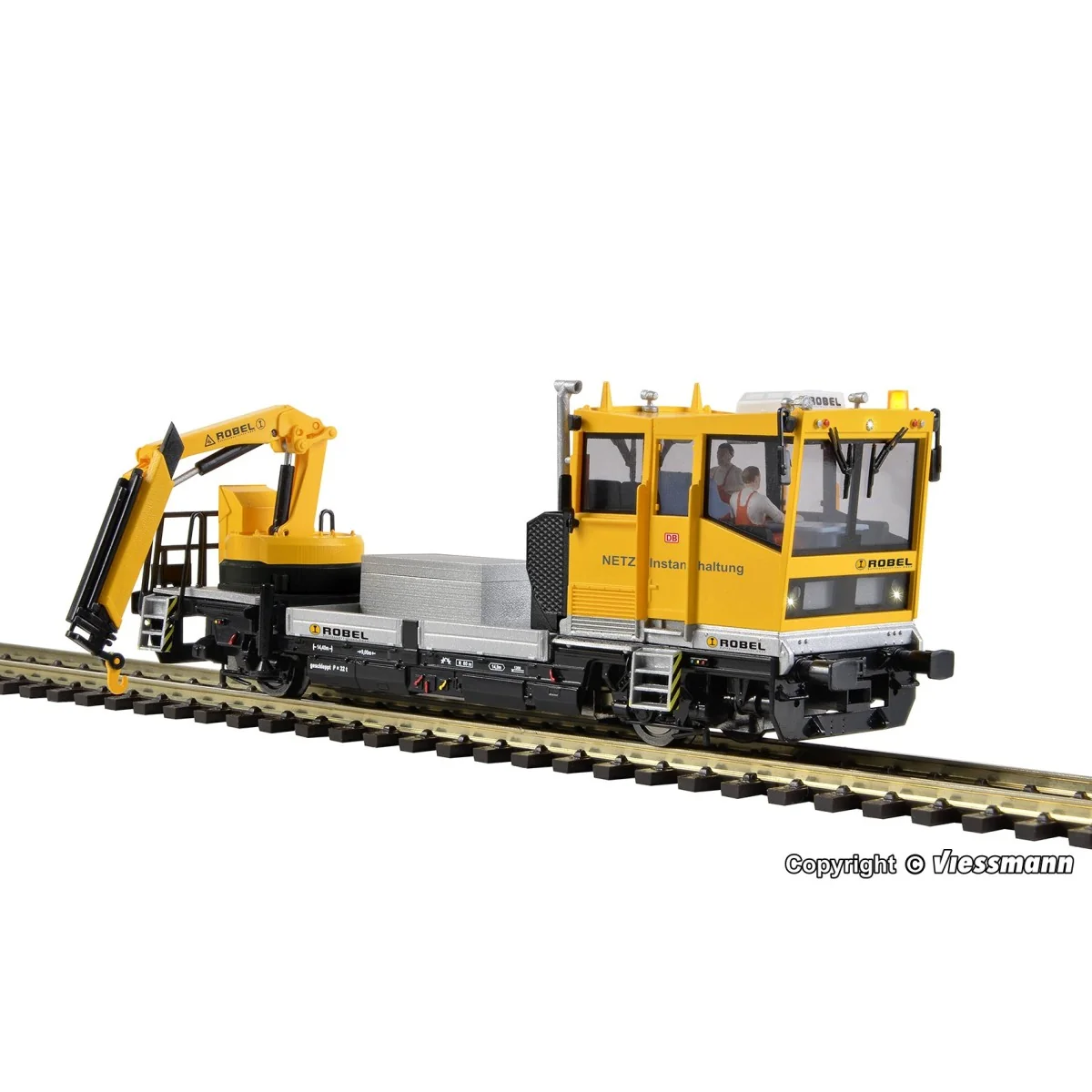 Viessmann 2620 Diesel Railcar, Robel 54.22 with motorized crane, di...