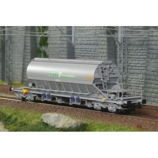 HJS6317-Jouef HJS6304 Wagons trémie à bogies, avec parois bombées, transport de sucre, Cantalou