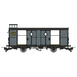 CFV baggage car, blue-grey, ep. III-IV, Vivarais Tourist Train, ope...