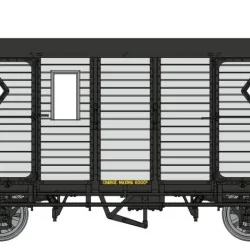 Wagon fourgon CFD, gris clair, ep. III-IV, avec cheminée, HOm - Ree...