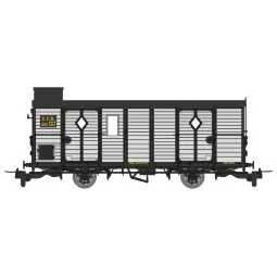 Wagon fourgon CFD, gris clair, ep. III-IV, avec cheminée, HOm - Ree...