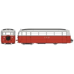 Autorail DE DION Type ND, CFD Vivarais-Lozère, N°201, Rouge/Gris Pe...