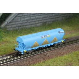 Wagon trémies céréalier, MILLET Maïs, SNCF - Azar W01-MM1, Z - 1/220