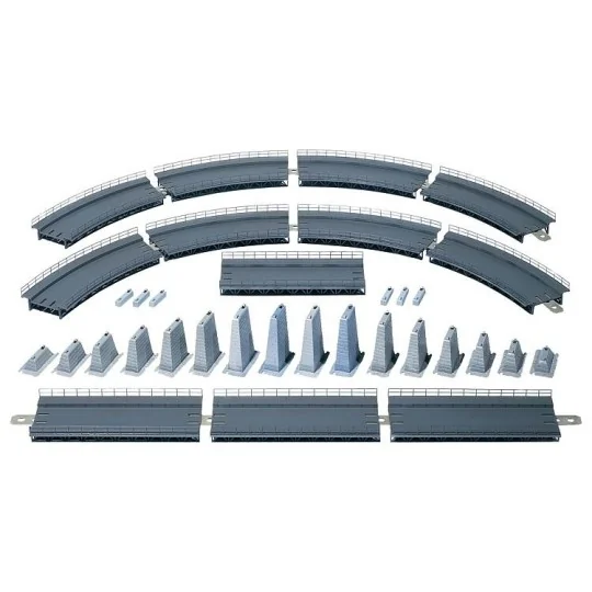 Faller_120470-Faller 120470 Model Kit, Single-track Ramp R:360mm