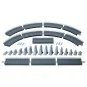 Faller 120470 Model Kit, Single-track Ramp R:360mm Faller_120470-Faller 120470 Model Kit, Single-track Ramp R:360mm