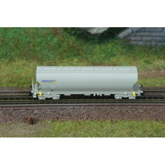AZAR_W01-MI1-Azar W01-MI1 Wagon trémie à bogies, SNCF, MILLET, échelle Z